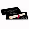 Deluxe Personalized Graduation Scroll Candy Bar Favor Box