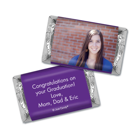 Purple Graduation Personalized Hershey's Miniatures Full Photo