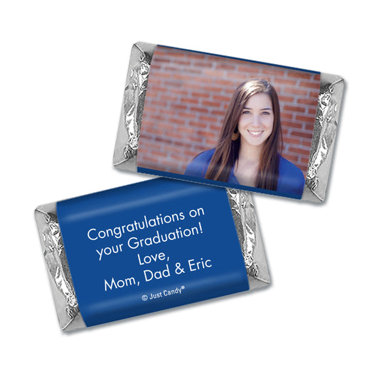 Blue Graduation Personalized Hershey's Miniatures Full Photo