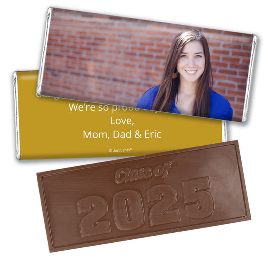 Graduation Personalized Embossed Chocolate Bar Full Photo