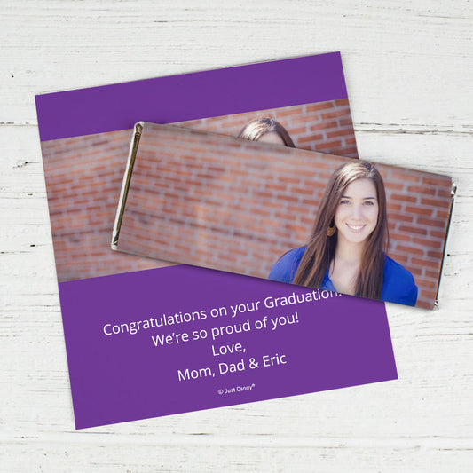 Graduation Personalized Chocolate Bar Wrappers Full Photo