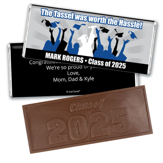 Graduation Personalized Embossed Chocolate Bar Tassle Worth the Hassle