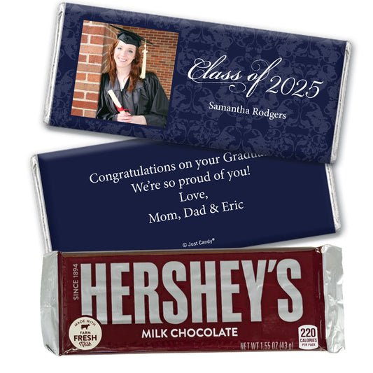 Graduation Personalized Hershey's Milk Chocolate Bar Baroque Photo