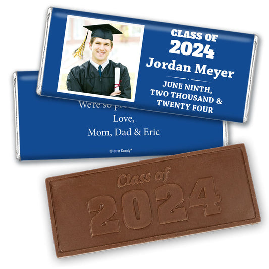 Graduation Personalized Embossed Chocolate Bar Simple Photo