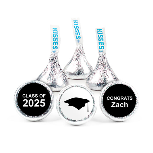 Personalized Black Graduation Cap Hershey's Kisses