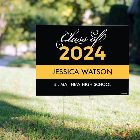 Personalized Graduation Yard Sign Class of