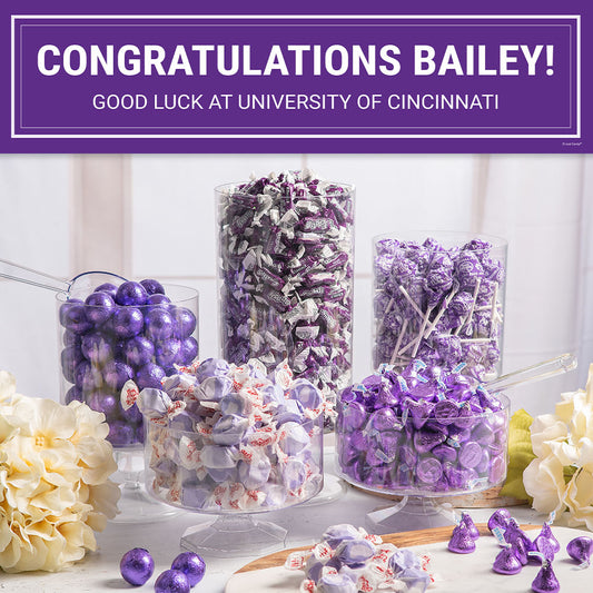 Purple Graduation School Color Candy Buffet