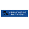 Personalized Grad Caps Graduation 5 Ft. Banner