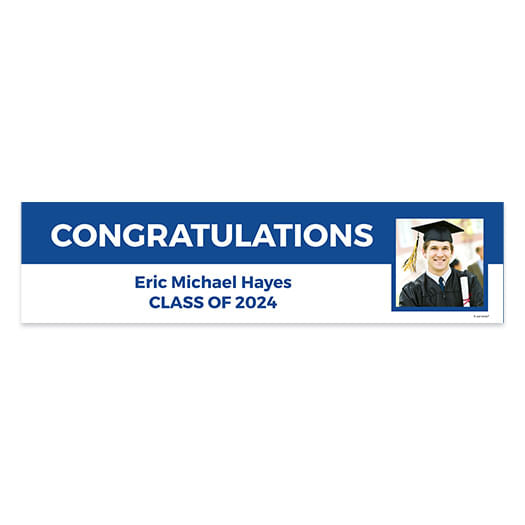 Personalized Graduate Photo Graduation 5 Ft. Banner