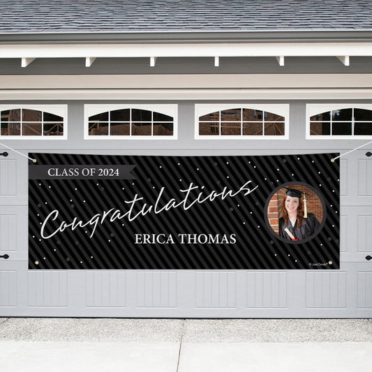 Personalized Graduation Giant Banner - Circle Photo