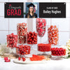 Personalized Red Graduation Photo Deluxe Candy Buffet