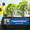 Personalized Photo & Cap Blue Graduation 5 Ft. Banner