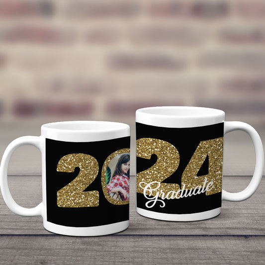 Personalized Graduation Glitter 11oz Mug