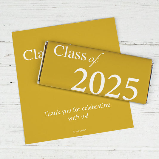 Graduation Chocolate Bar Wrappers "Class Of" and Year