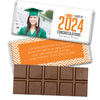 Personalized Graduation Chevron Grad Belgian Chocolate Bar & Wrapper