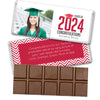 Personalized Graduation Chevron Grad Belgian Chocolate Bar & Wrapper