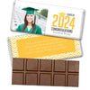 Personalized Graduation Chevron Grad Belgian Chocolate Bar & Wrapper