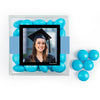 Personalized Graduation JUST CANDY� favor cube with Just Candy Milk Chocolate Minis