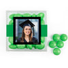 Personalized Graduation JUST CANDY� favor cube with Just Candy Milk Chocolate Minis