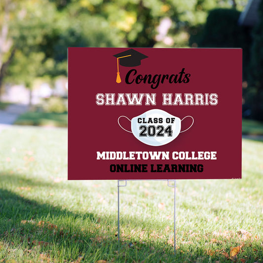 Personalized Graduation Yard Sign