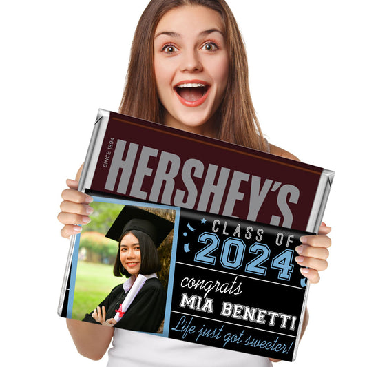 Graduation Candy Personalized 5lb Hershey's Chocolate Bar (5lb Bar)