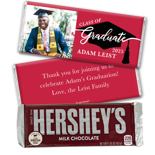 Personalized The Graduate's Cap Hershey's Milk Chocolate Bar