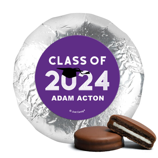 Personalized Graduation Grad Cap Milk Chocolate Covered Oreos