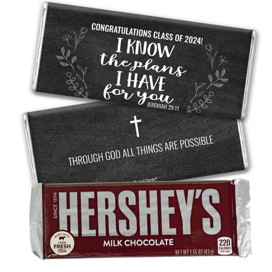 Personalized Religious Graduation Photo Hershey's Milk Chocolate Bar