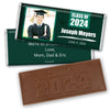 Graduation Personalized Embossed Chocolate Bar Watercolor Photo