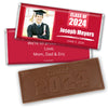 Graduation Personalized Embossed Chocolate Bar Watercolor Photo