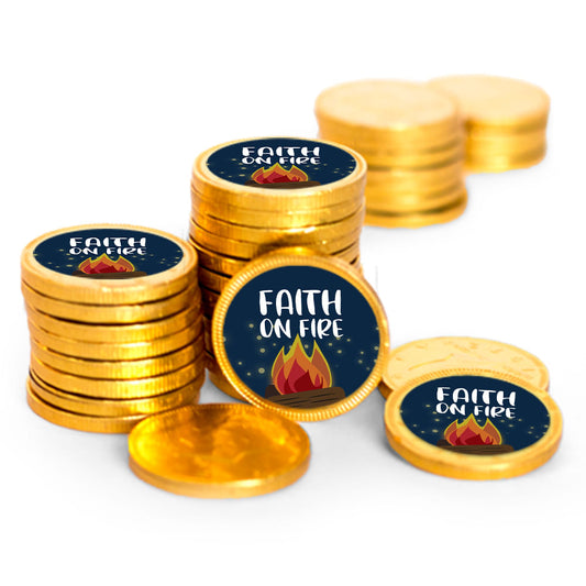 Faith on Fire Chocolate Coins