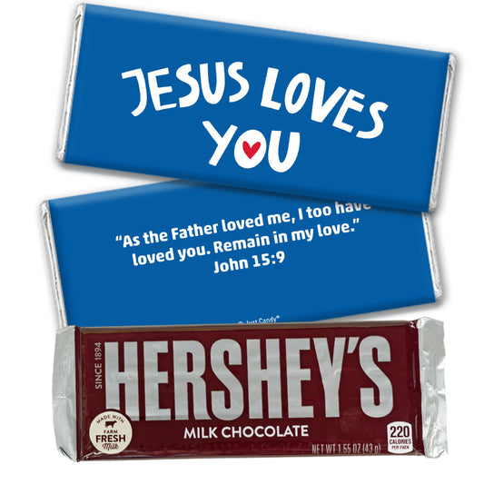 Personalized Vacation Bible School Jesus Loves You Hershey's Milk Chocolate Bar