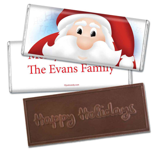 Christmas Personalized Embossed Chocolate Bar Just Santa