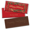 Happy Holidays Personalized Embossed Chocolate Bar Holiday Ribbons