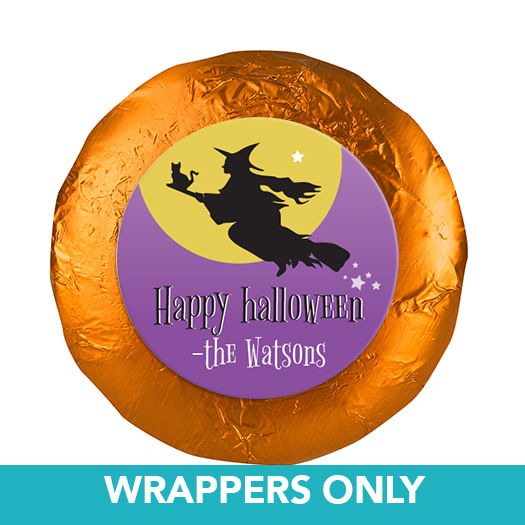 Personalized Halloween Witch 1.25" Stickers (48 Stickers)