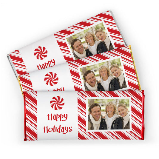 Christmas Personalized Hershey's Milk Chocolate Bar Peppermint Candy Photo