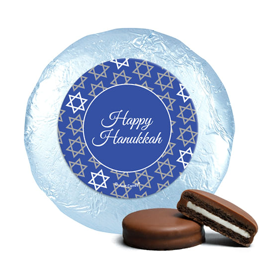 Hanukkah Festive Patern Chocolate Covered Oreos