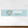 Personalized Christmas Decorative Wreath Add Your Logo 5 Ft. Banner