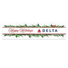 Personalized Christmas Winter Greenery Add Your Logo 5 Ft. Banner