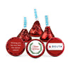 Personalized Happy Holidays Winter Greenery Hershey's Kisses