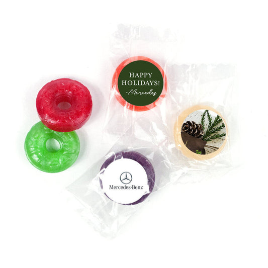 Personalized Christmas Corporate Gift Tag Life Savers 5 Flavor Hard Candy