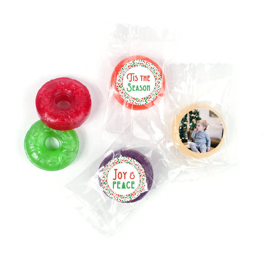 Personalized Christmas Confetti Life Savers 5 Flavor Hard Candy