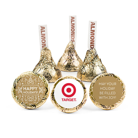 Personalized Happy Holidays Corporate Logo Hershey's Kisses