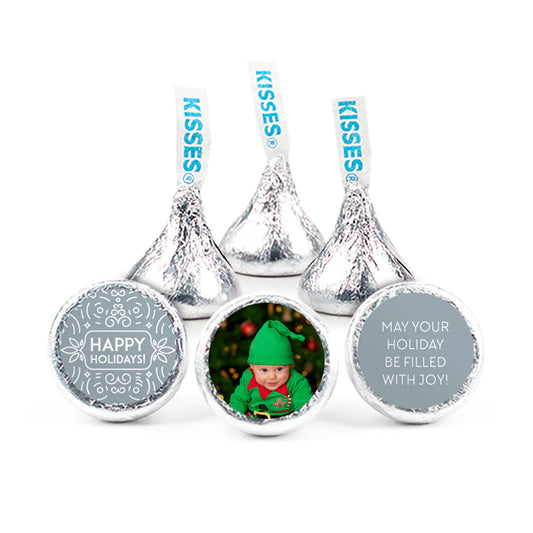 Personalized Happy Holidays Photo Hershey's Kisses