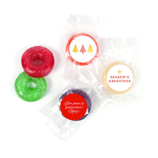 Personalized Christmas Festive Greetings Life Savers 5 Flavor Hard Candy