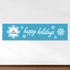 Personalized Christmas Wintry Wishes Add Your Logo 5 Ft. Banner