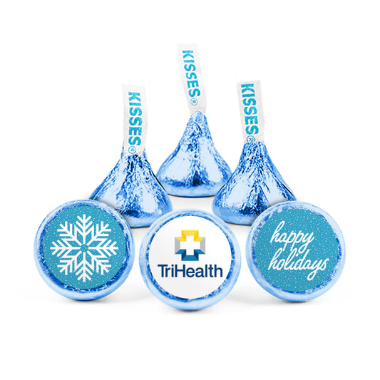 Personalized Happy Holidays Wintery Wishes Hershey's Kisses