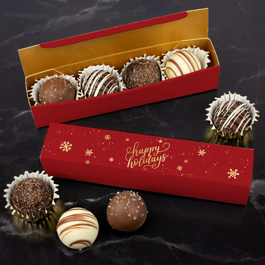 Christmas Blush Truffle Favors - 4 pcs