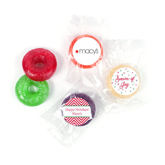 Personalized Christmas Season of Joy Add Your Logo Life Savers 5 Flavor Hard Candy