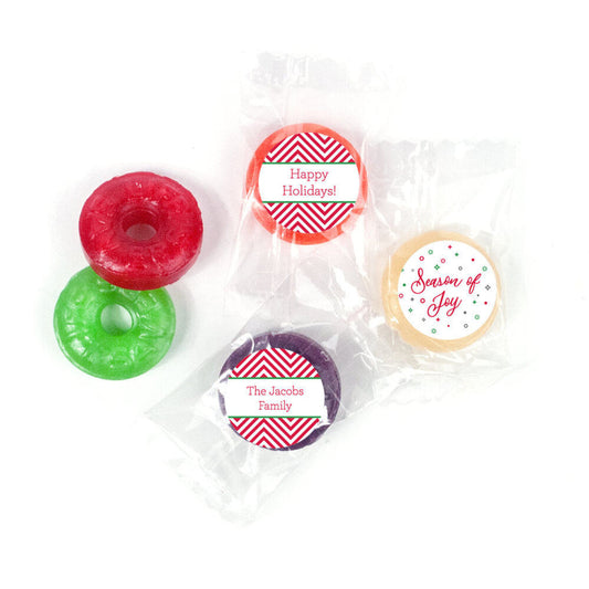 Personalized Christmas Season of Joy Life Savers 5 Flavor Hard Candy